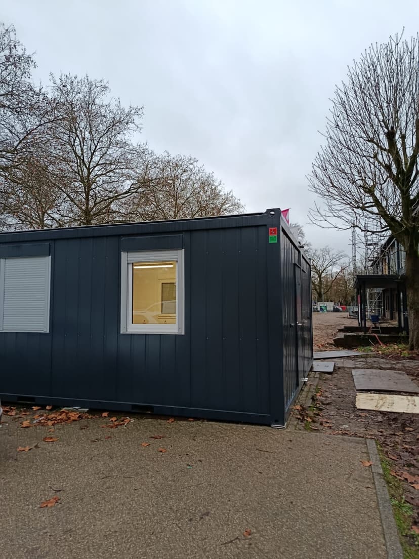 Bouwkeet Schoonmaken